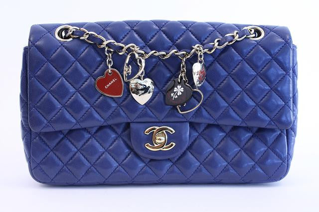 Chanel Limited Edition Navy Blue Quilted Lambskin Leather Valentine's Day  Extra Mini Flap Bag - Yoogi's Closet
