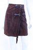 Vintage Suede Skirt with Fringe