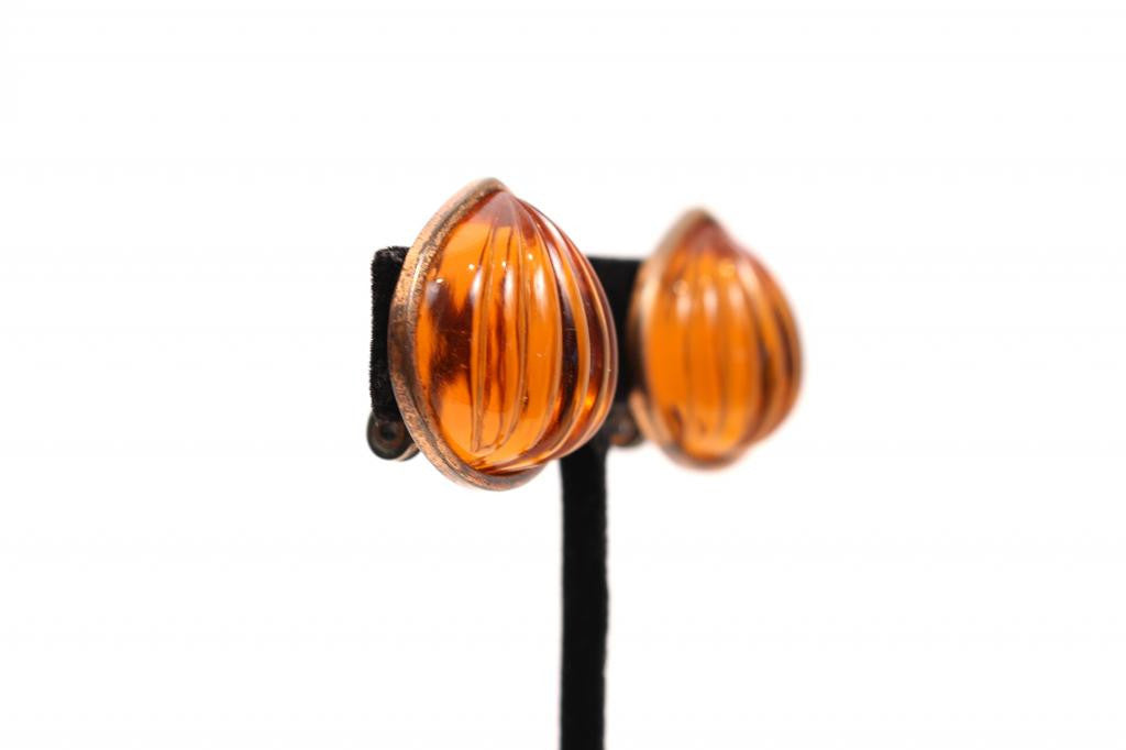Vintage Yves Saint Laurent Glass Earrings 