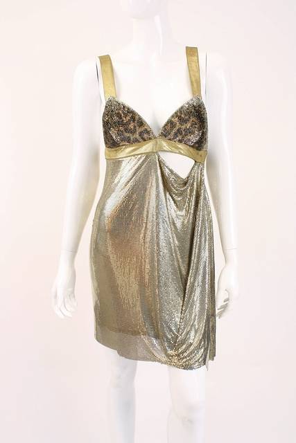 Vintage Gianni Versace Fall 1994 Oroton Chain Mail Dress