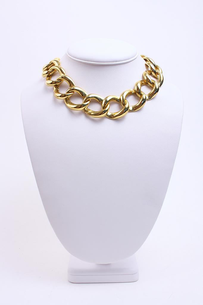 Vintage Gold Chain Link Necklace
