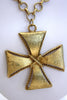 Vintage Maltese Cross Necklace