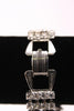 Vintage Rhinestone Bracelet w/Beautiful Clasp & Starburst Design