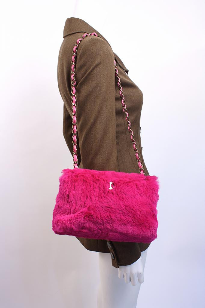 Chanel Rabbit Fur Handle Bag