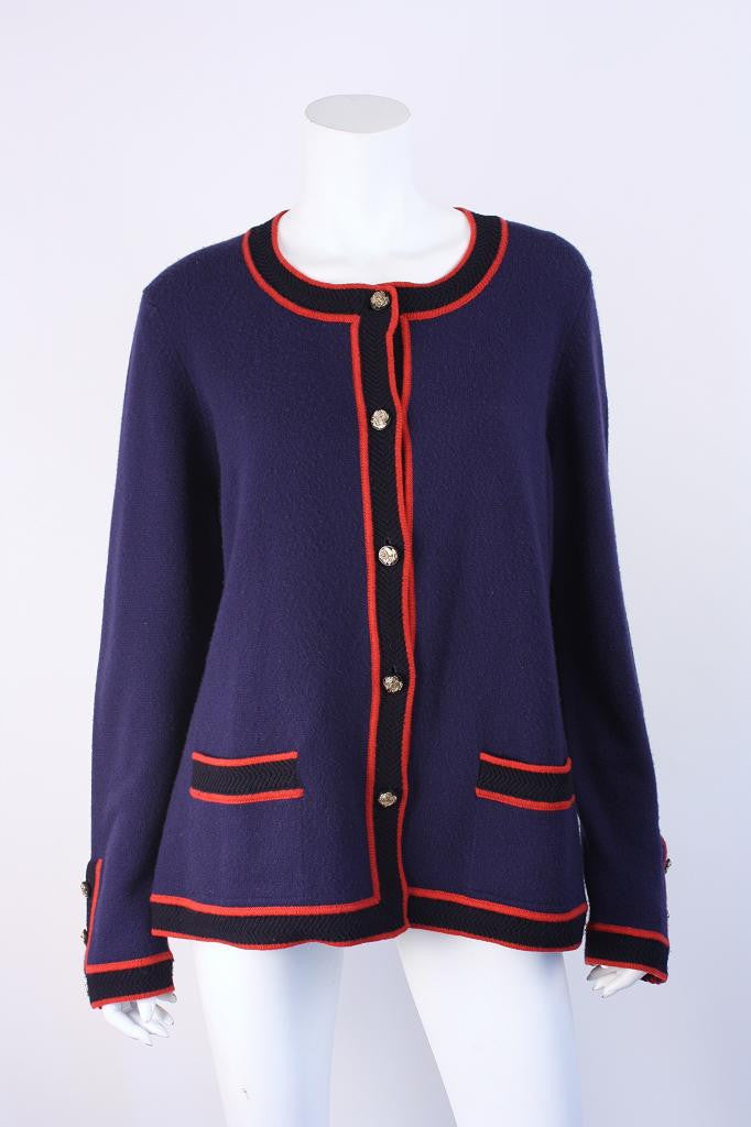 Vintage Chanel Cashmere Sweater Jacket 