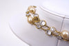 Vintage 80's Chanel Pearl & Crystal Sautoir Necklace 