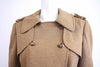 Vintage 70's CALVIN KLEIN Wool Jersey Trench Coat