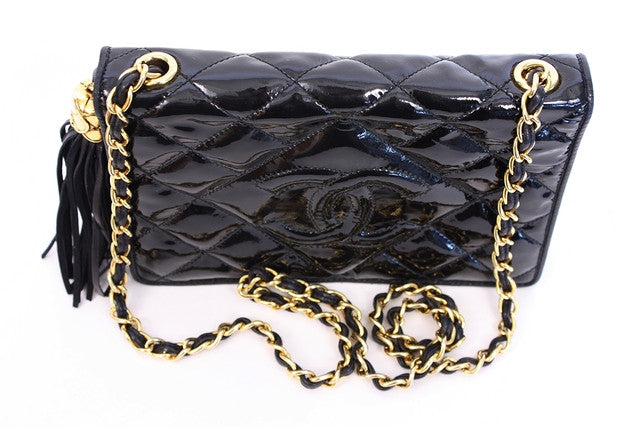 Vintage Patent Leather Chanel Flap Bag – Vintage Vault