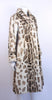 Vintage 60's Tissavel Faux Fur Snow Leopard Coat 