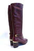 1970s Leather Boots With Gold Accents