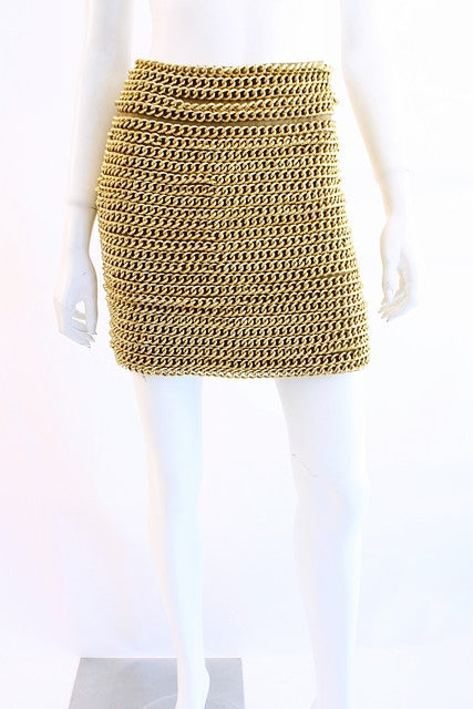 Vintage 60's Real Chain Mini Skirt