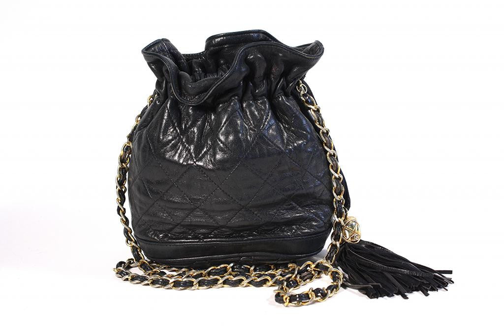 Vintage Chanel Drawstring Bag - 70s Chanel Drawstring Bag