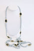 Rare Vintage CHANEL Pearl & Chicklet Necklace