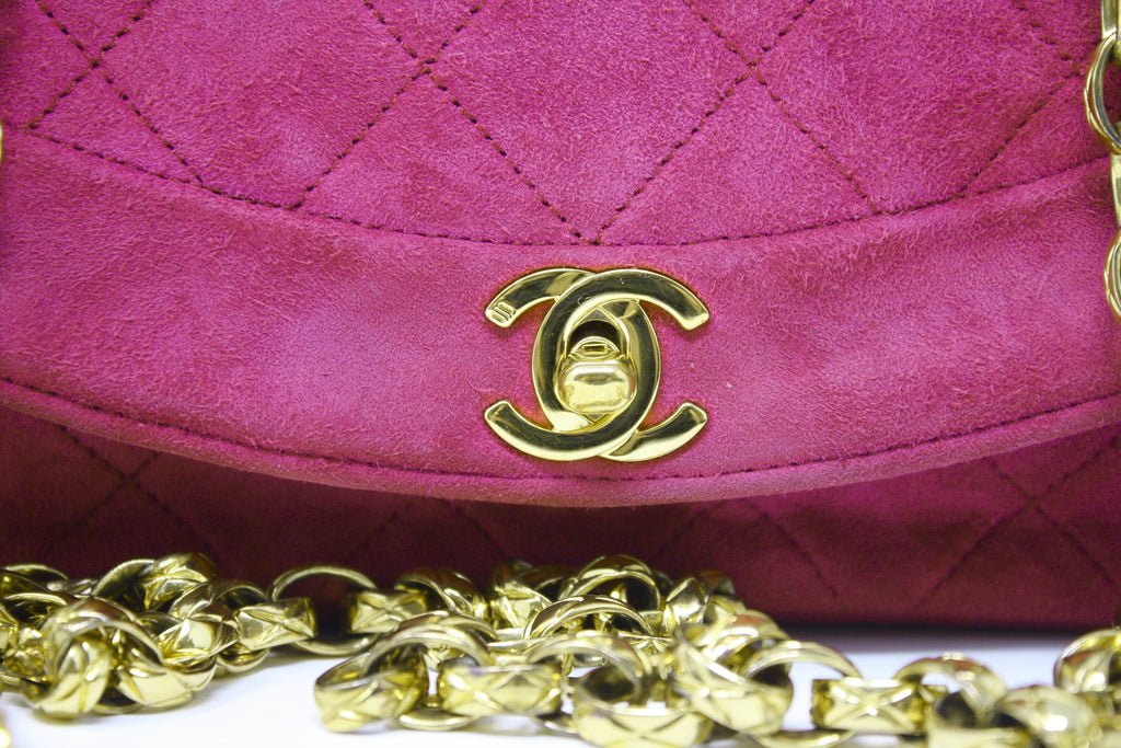 Chanel Pink Linen Diana Flap Small Q6B0MW5RP1001