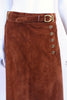 Vintage 70's Gucci A Line Suede Skirt