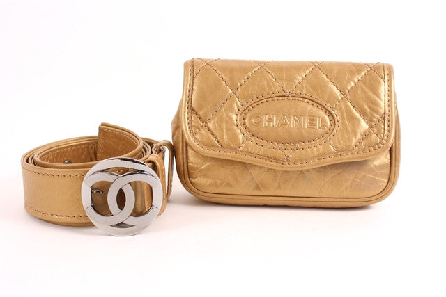 Chanel // Black Quilted Leather Belt Bag – VSP Consignment