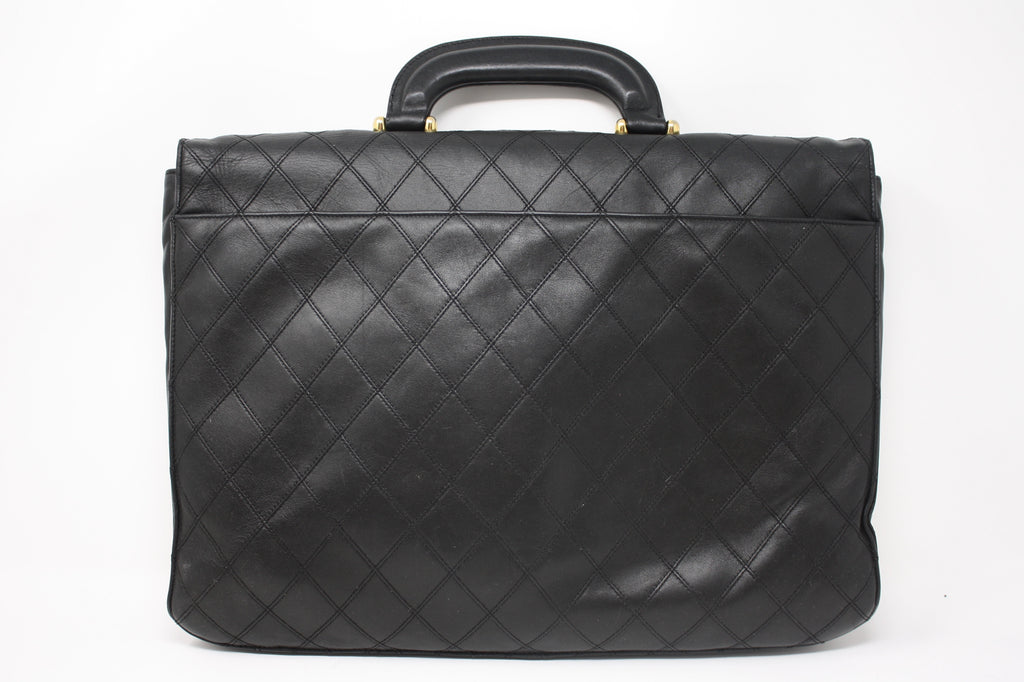 Vintage Quilted Briefcase