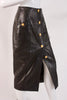Vintage 80's Black Leather Skirt
