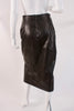 Vintage 80's Black Leather Skirt
