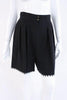 Vintage CHANEL Black Silk Shorts
