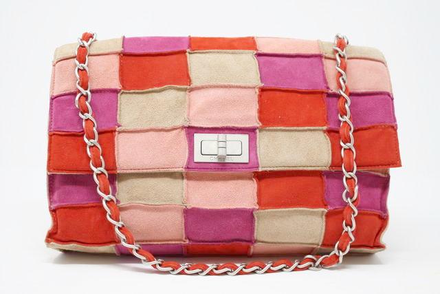 Chanel Limited Edition Pink Quilted Suede Patchwork Reissue Single Flap Bag  (Authentic Pre-Owned) - ShopStyle