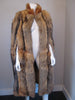 Luxe Vintage Custom Made Red & Grey Fox Fur Cape
