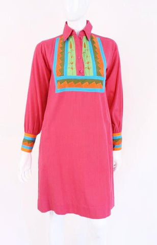 Vintage 70's JOSEFA Cotton Caftan Dress