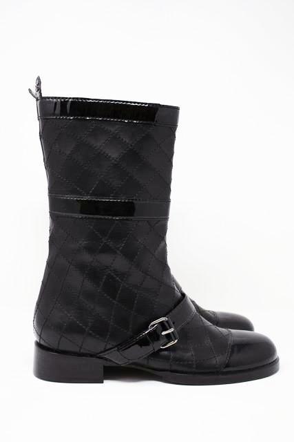 New CHANEL Capped Toe Boots