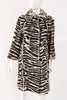 Vintage 60's Zebra Print Rabbit Fur Coat