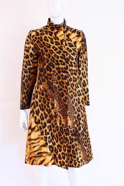 Vintage 60's Leopard print Coat at Rice and Beans Vintage