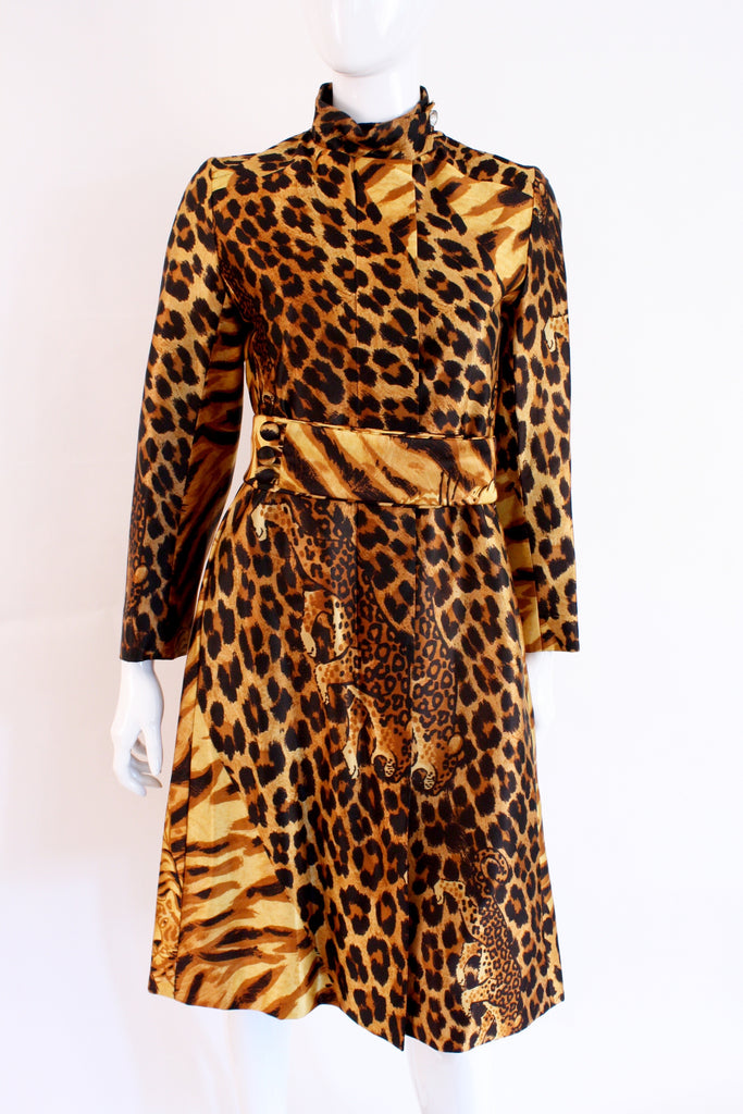 Vintage 60's Leopard print Coat at Rice and Beans Vintage