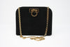 Vintage FERRAGAMO Black Suede Handbag Or Clutch