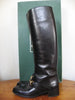 Vintage 80's GUCCI Black Leather Riding Boots with Horsebit Detail & Box, Size 6.5B