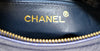 Rare Vintage 1986-1988 CHANEL Blue Ostrich Camera Bag