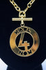 Vintage KARL LAGERFELD Medallion Necklace Or Belt