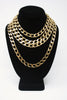 Vintage Multi Strand Gold Chain Necklace
