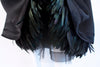Rare CAROLINA HERRERA Lace & Satin Dress w/Feathers