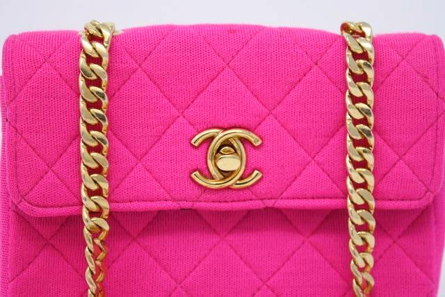 authentic pink chanel bag vintage