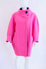 Rare Documented Vintage Early 1991 THIERRY MUGLER Hot Pink Coat