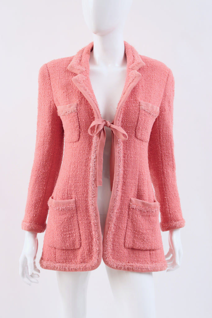 Rare Vintage CHANEL F/W 1994 Pink Jacket at Rice and Beans Vintage