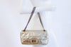 CHANEL Gold Leather Drill Single Flap Bag