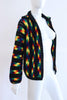 Vintage 70's Hand Knit Rainbow Sweater