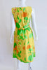 Vintage 70's Yellow Floral Cotton Sundress