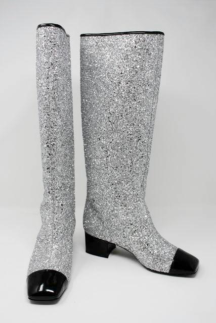 New F/W 2017 Glitter Boots at and Vintage