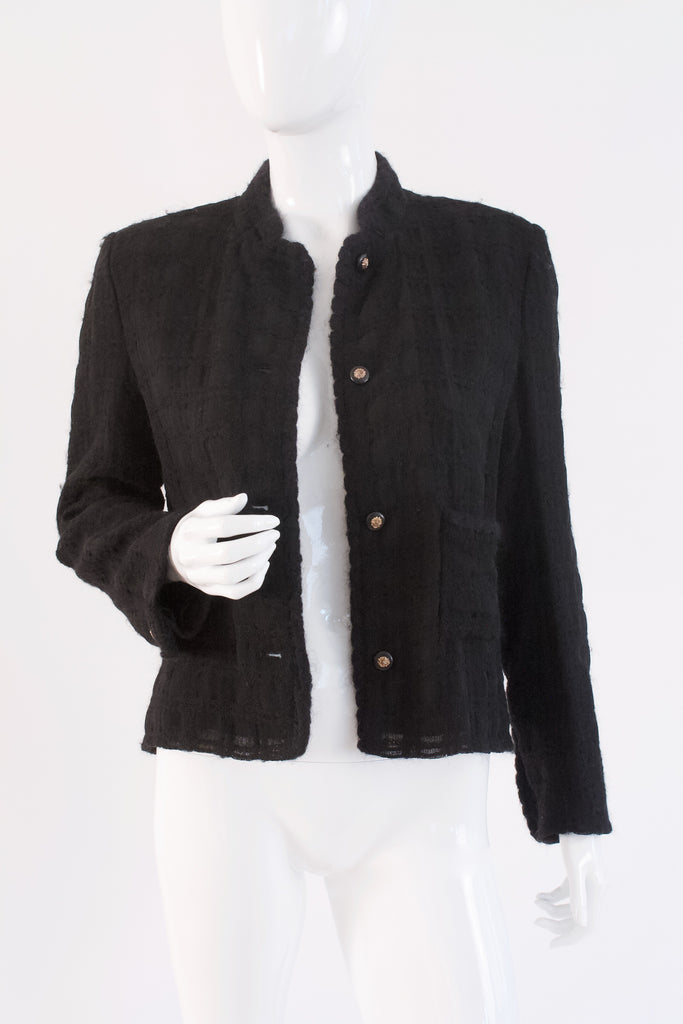 Classic Vintage 70's CHANEL Little Black Jacket at Rice and Beans Vintage