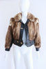 Vintage 60's PIERRE CARDIN Fur & Leather Jacket