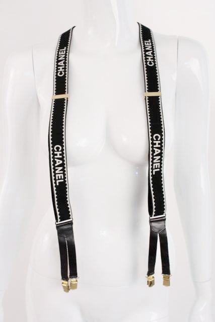 Iconic Vintage CHANEL 94P Suspenders at Rice and Beans Vintage