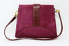 Rare Vintage 70's GUCCI Raspberry Suede Bag or Clutch