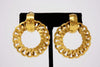 Vintage CHANEL Gold Hoop Earrings