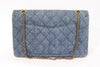Vintage Chanel Denim Jumbo Double Flap Bag 